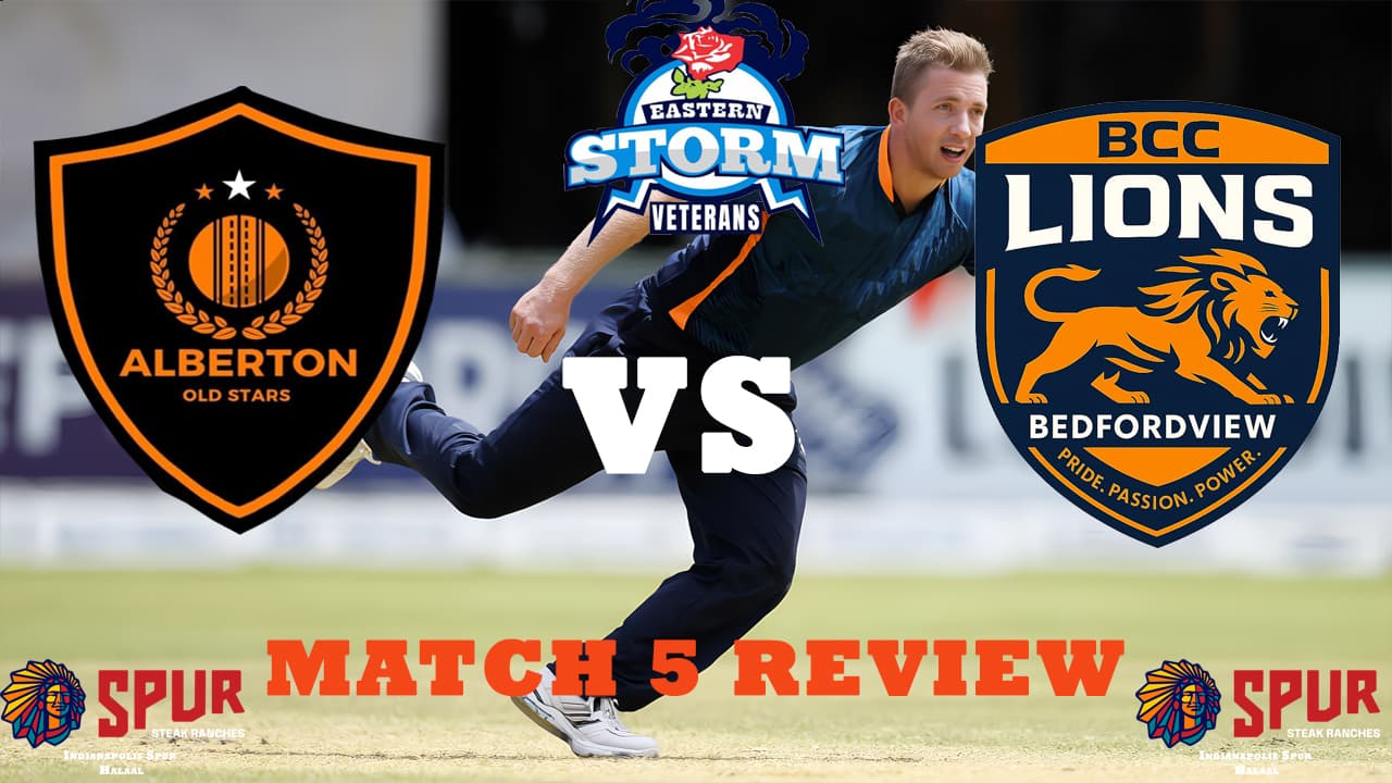 Julian Jackson Leads Alberton Old Stars to Last-Over Victory Against Bedfordview Lions